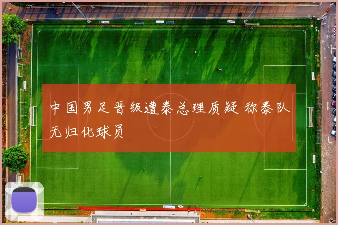 中国男足晋级遭泰总理质疑 称泰队无归化球员