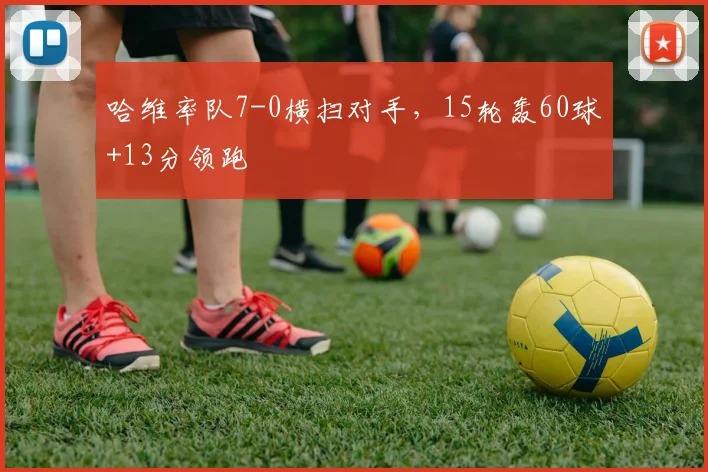 哈维率队7-0横扫对手，15轮轰60球+13分领跑